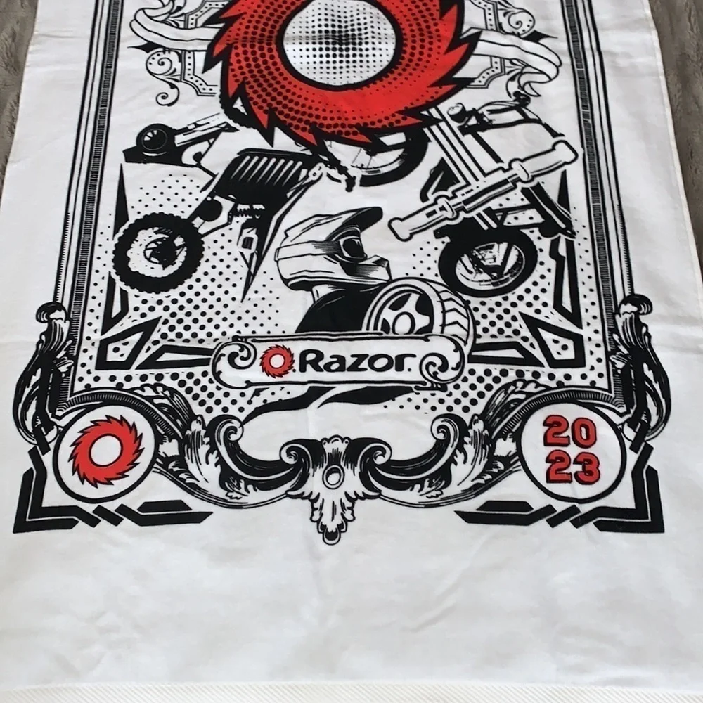 New Razor USA Razor Scooter Eco-Friendly Screen Printed Beach Towel